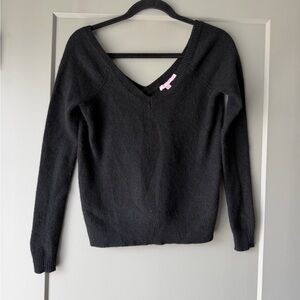 Calypso St. Barth Black V-Neck Sweater
